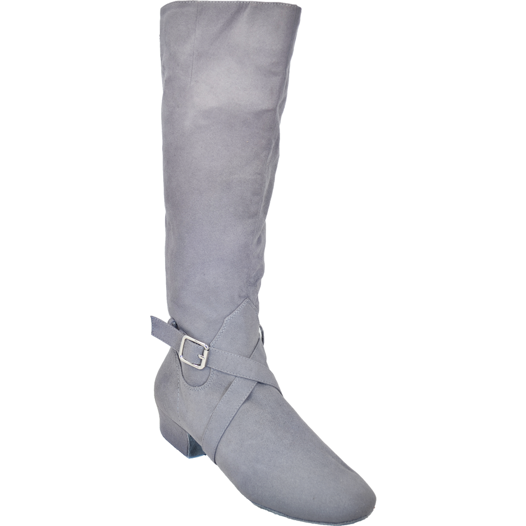 Ultimate Fashion Boot - Tall Lacey - Grey Microsuede