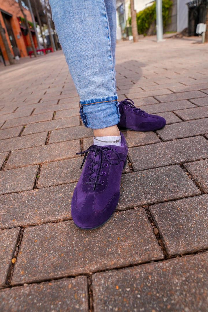 Ultimate Hybrid Dance Shoe (Unisex) - Purple Suede