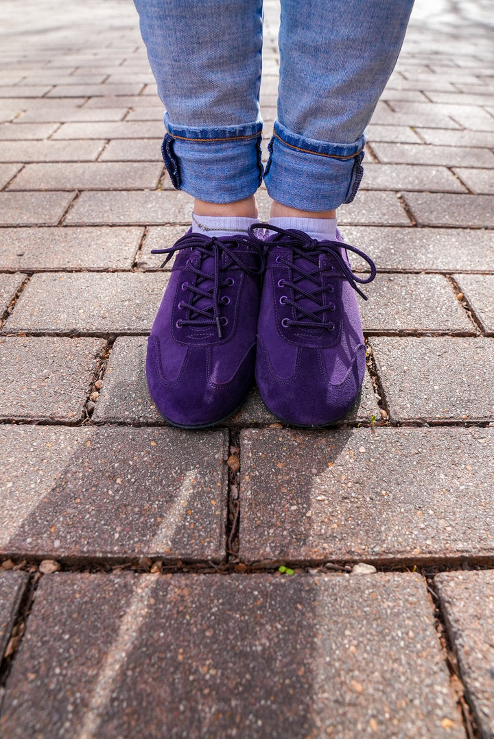 Ultimate Hybrid Dance Shoe (Unisex) - Purple Suede