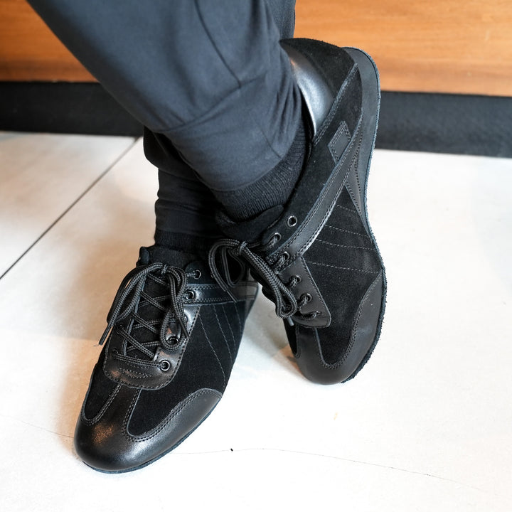 Ultimate Hybrid Dance Shoe (Unisex) - Black Leather / Black Suede