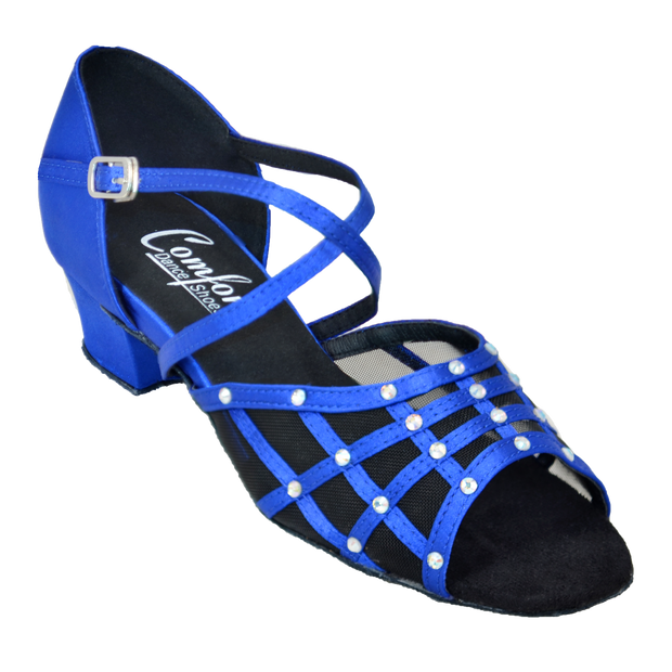 Comfort Grid - Blue Satin