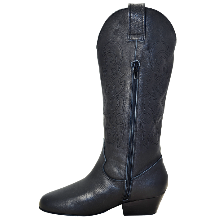 Ultimate - Women's Pro (Low) Country Boot - Black Leather - Zipper