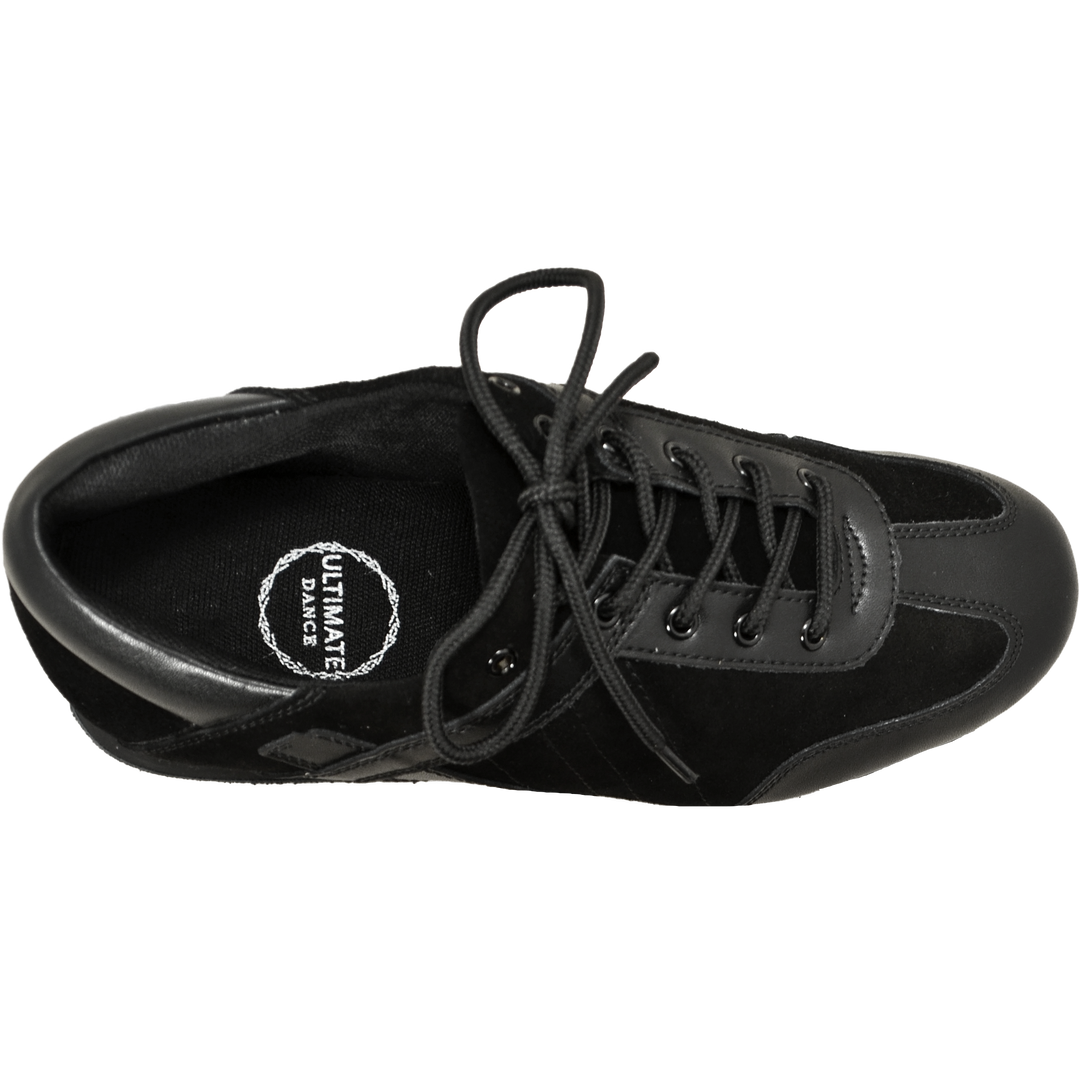 Ultimate Hybrid Dance Shoe (Unisex) - Black Leather / Black Suede