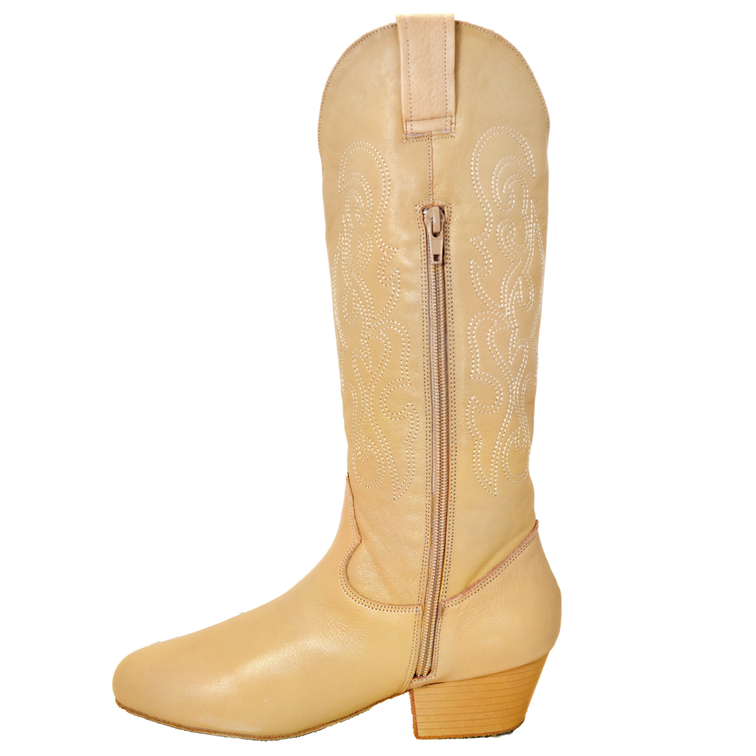 Ultimate - Women's Pro Country Boot - Skintone Leather - Zipper