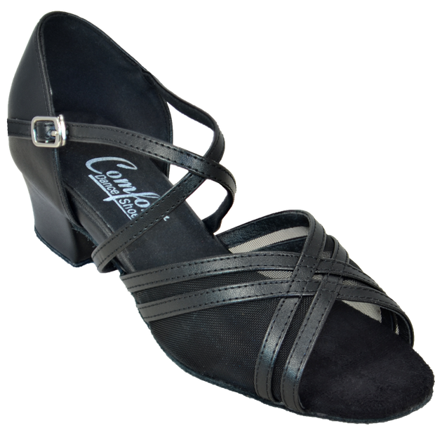 Comfort Parallel Mesh - Black Leather