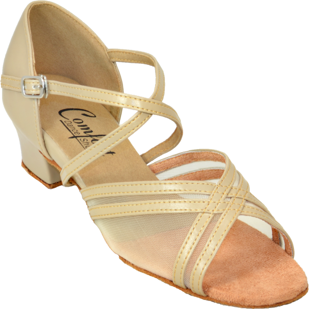 Comfort Parallel Mesh - Tan Leather