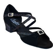 Comfort Single Buckle - Black Nubuck / Black Red Dot Nubuck