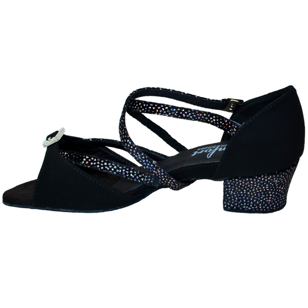 Comfort Single Buckle - Black Nubuck / Black Red Dot Nubuck