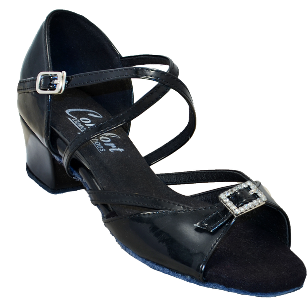 Comfort Single Buckle - Black Patent