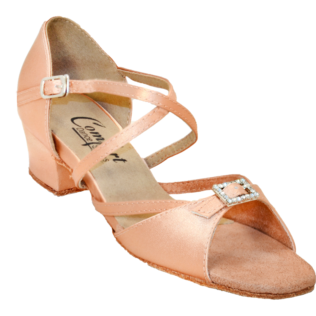 Comfort Single Buckle - Medium Tan Satin