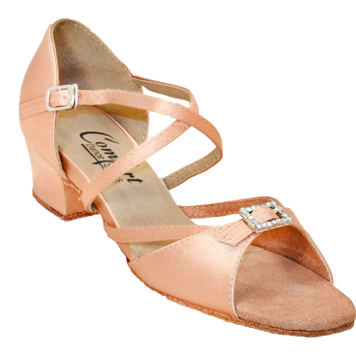 Comfort Single Buckle - Medium Tan Satin