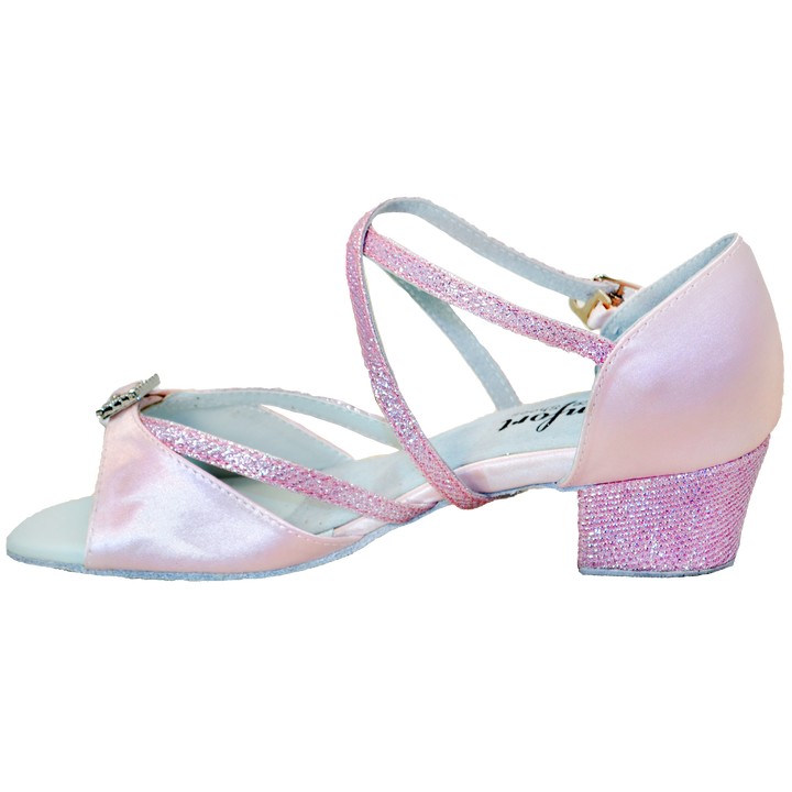 Comfort Single Buckle - Pink Satin / Pink Speckle