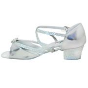 Comfort Single Buckle - Silver Leather / Silver Multi-Sparkle