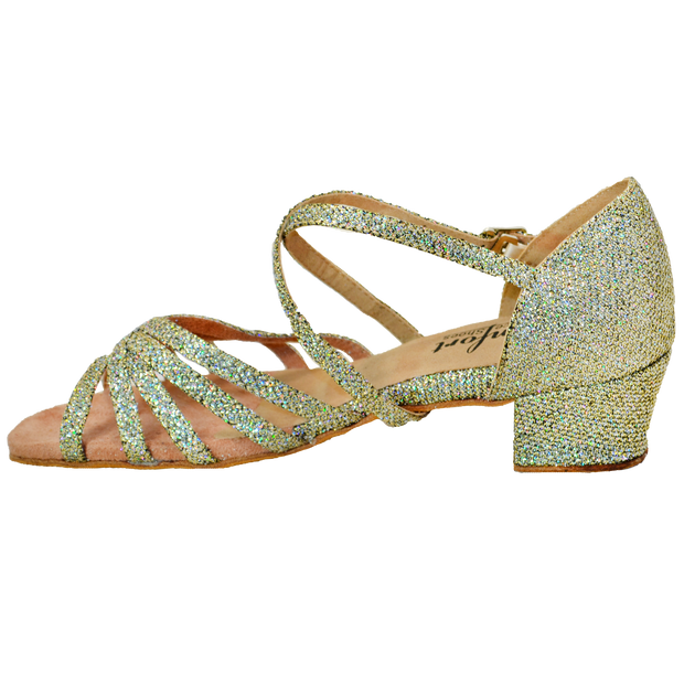 Comfort Strappy - Black/Gold Sparkle
