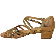 Comfort Strappy - Bronze Snake