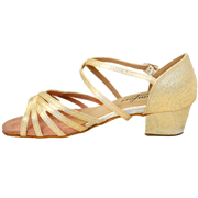 Comfort Strappy - Tan / Silver Crackle