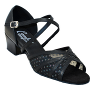 Comfort Strappy Mesh - Black Leather / Christmas Mesh