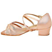 Comfort Strappy Mesh - Light Tan Satin