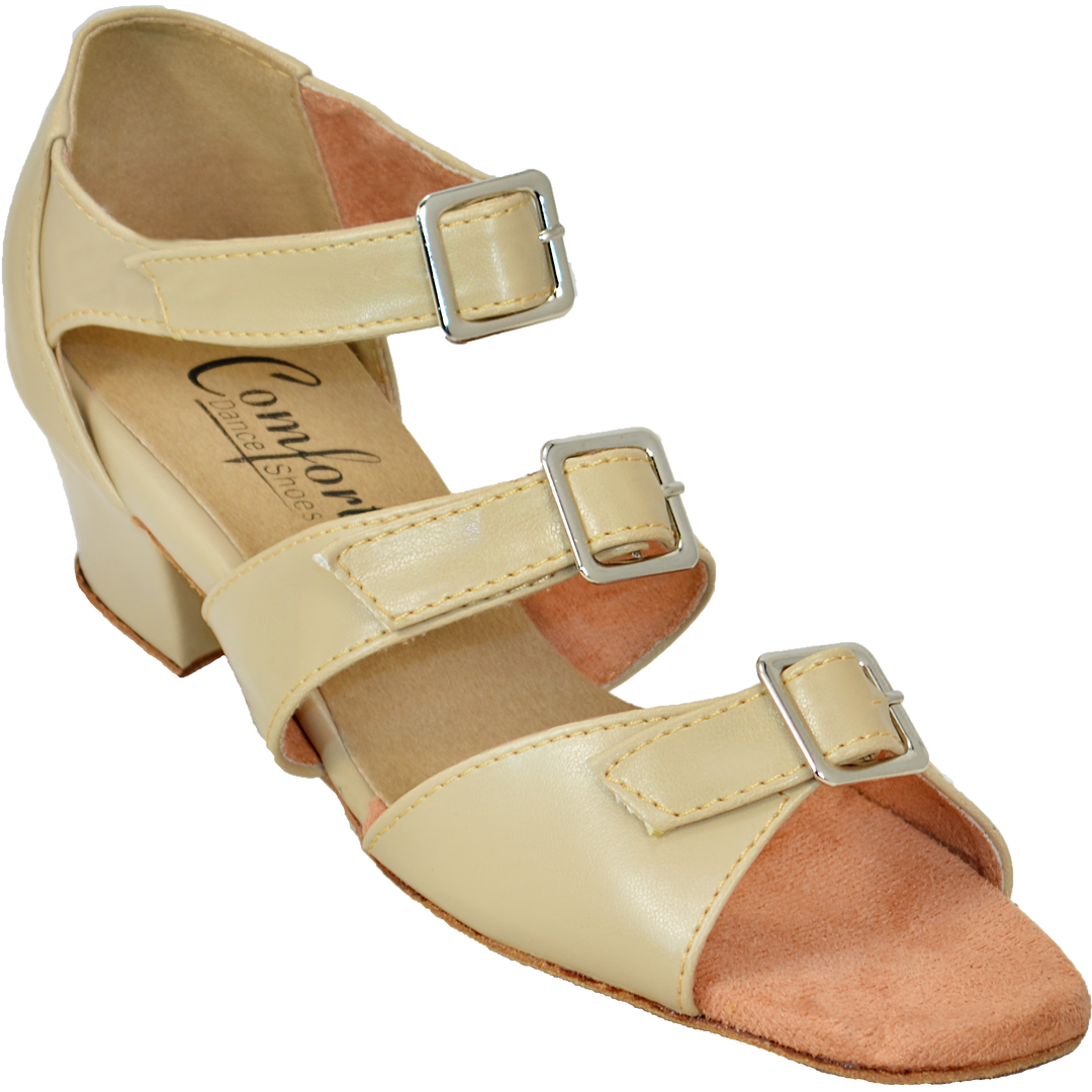 Comfort Triple Buckle - Tan Leather