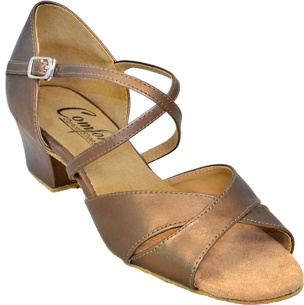Comfort Wide Cross - Bronze Leather