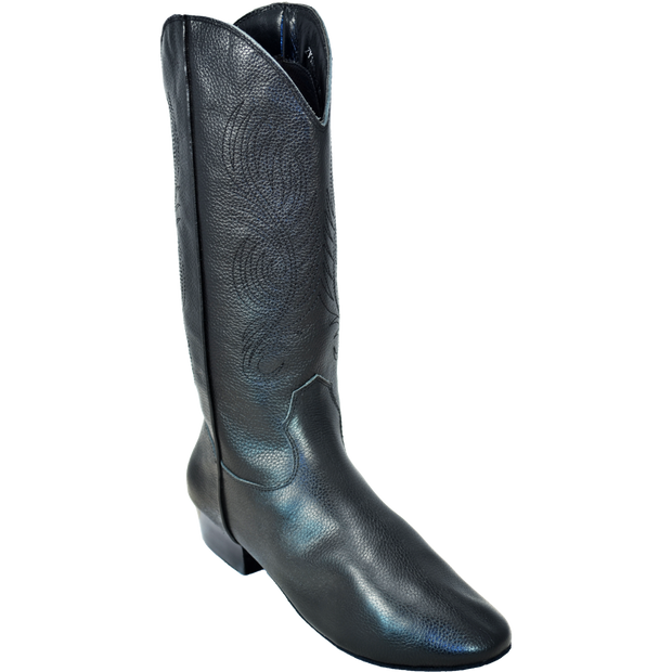 Ultimate - Womens Country Boot - Black Leather - NO Zipper