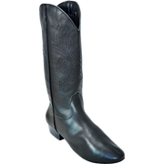 Ultimate - Womens Kissing Zipper Country Boot - Black Leather