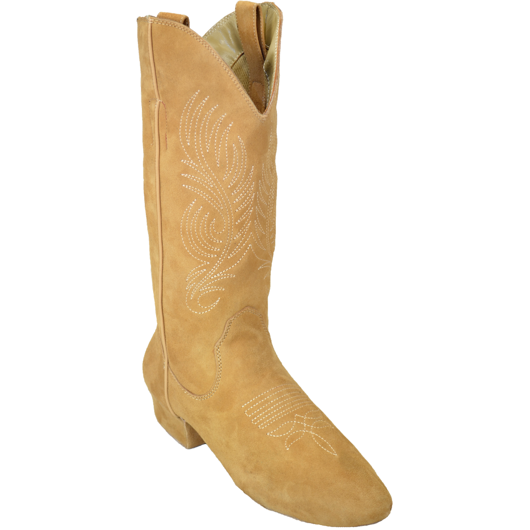 Ultimate - Womens Country Boot - Taupe Suede - Zipper