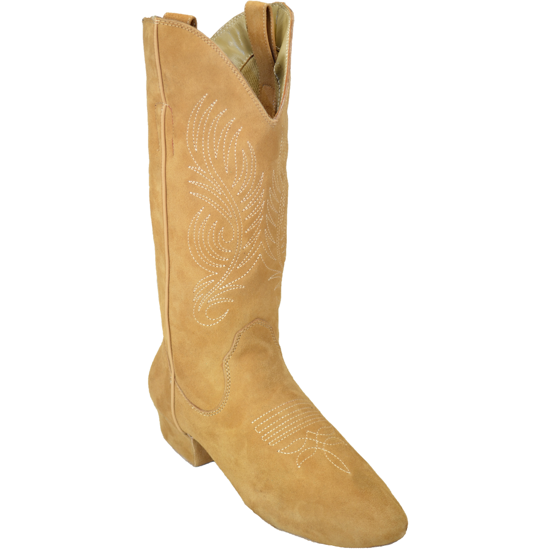 Ultimate Womens Country Boot Taupe Suede Zipper