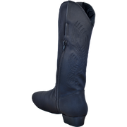 Ultimate - Bota Country Mujer - Lycra Negra - Cremallera