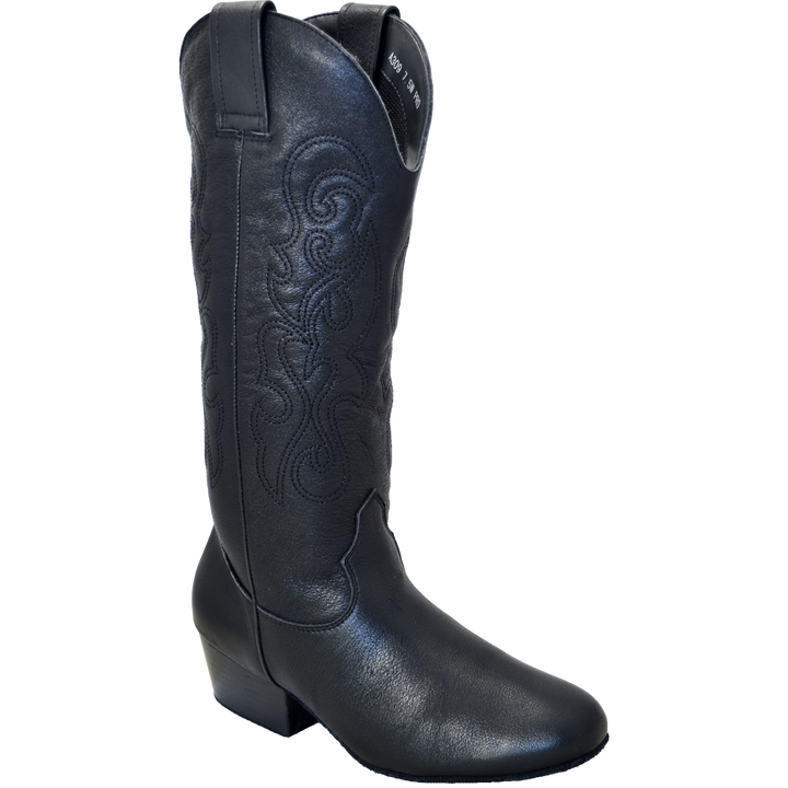 Ultimate - Women's Pro Country Boot - Black Leather - No Zipper