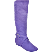 Ultimate Fashion Boot - Tall Lacey - Purple Microsuede