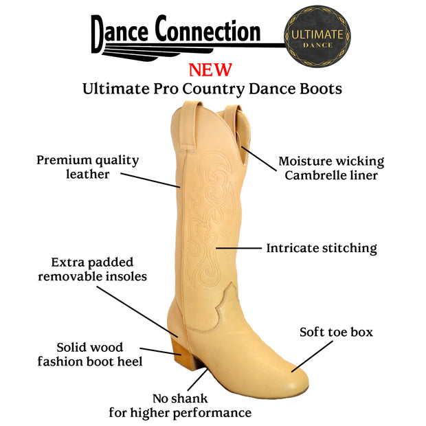 Ultimate - Botas camperas profesionales para mujer - Cuero tono piel